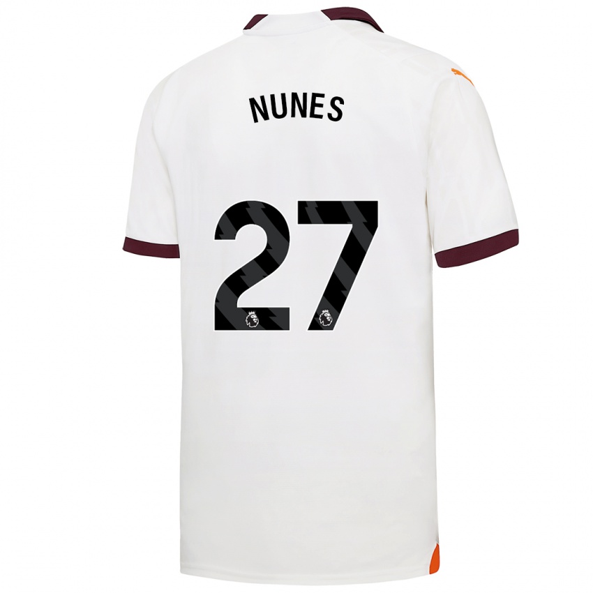 Herren Matheus Nunes #27 Weiß Auswärtstrikot Trikot 2023/24 T-Shirt