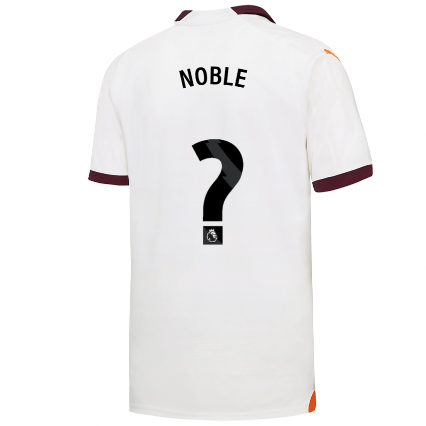 Herren Kian Noble #0 Weiß Auswärtstrikot Trikot 2023/24 T-Shirt