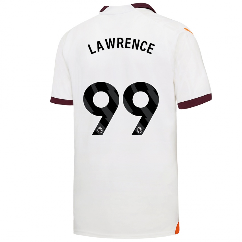 Herren Emilio Lawrence #99 Weiß Auswärtstrikot Trikot 2023/24 T-Shirt