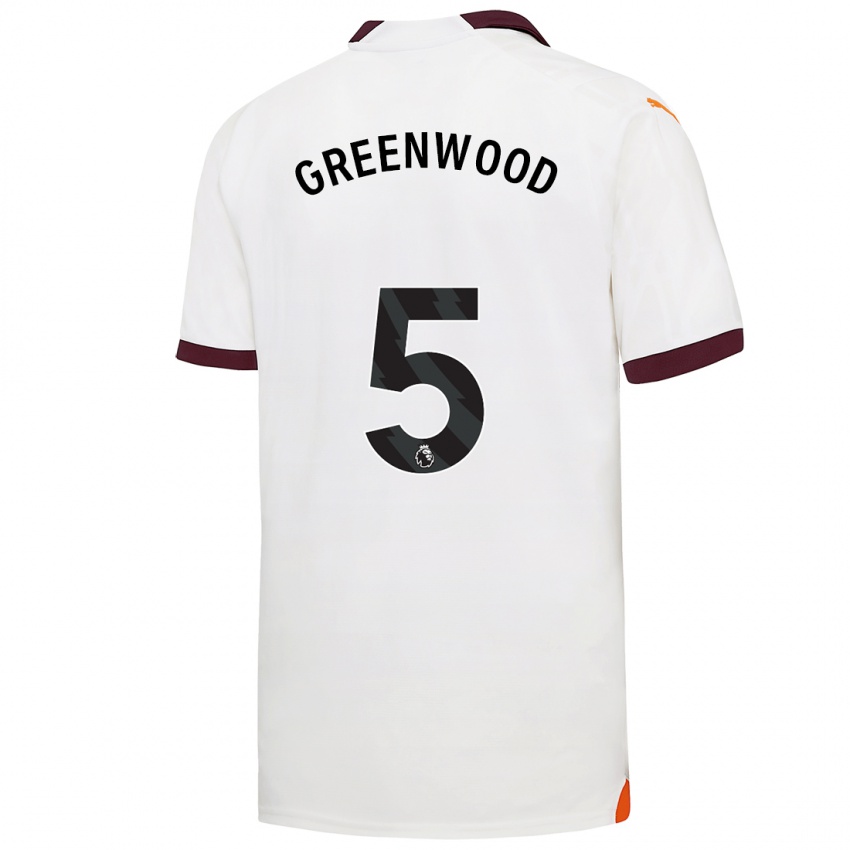 Herren Alex Greenwood #5 Weiß Auswärtstrikot Trikot 2023/24 T-Shirt
