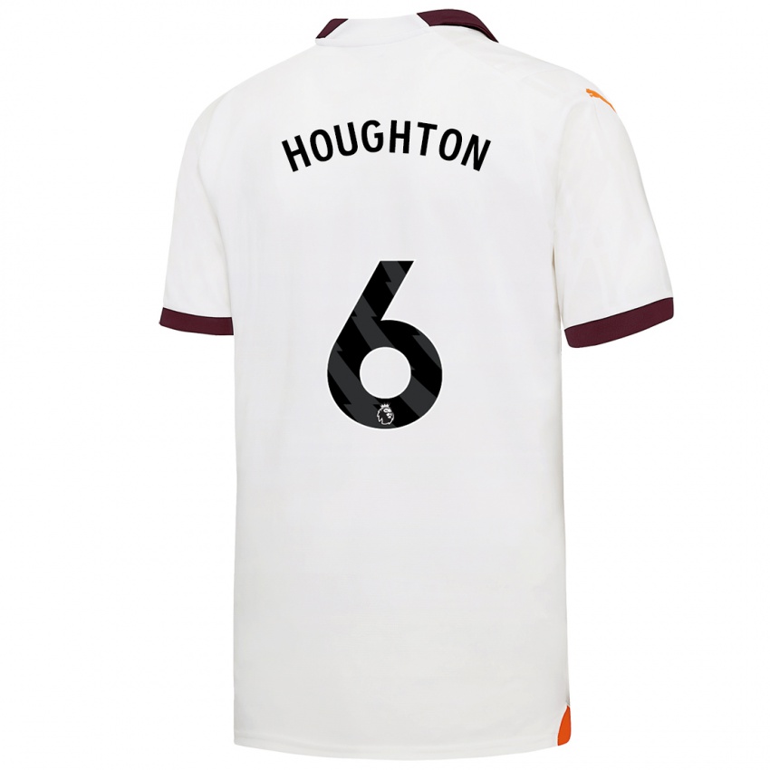 Herren Steph Houghton #6 Weiß Auswärtstrikot Trikot 2023/24 T-Shirt