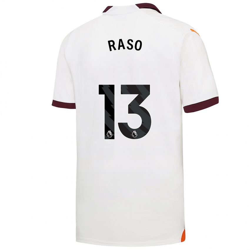 Herren Hayley Raso #13 Weiß Auswärtstrikot Trikot 2023/24 T-Shirt