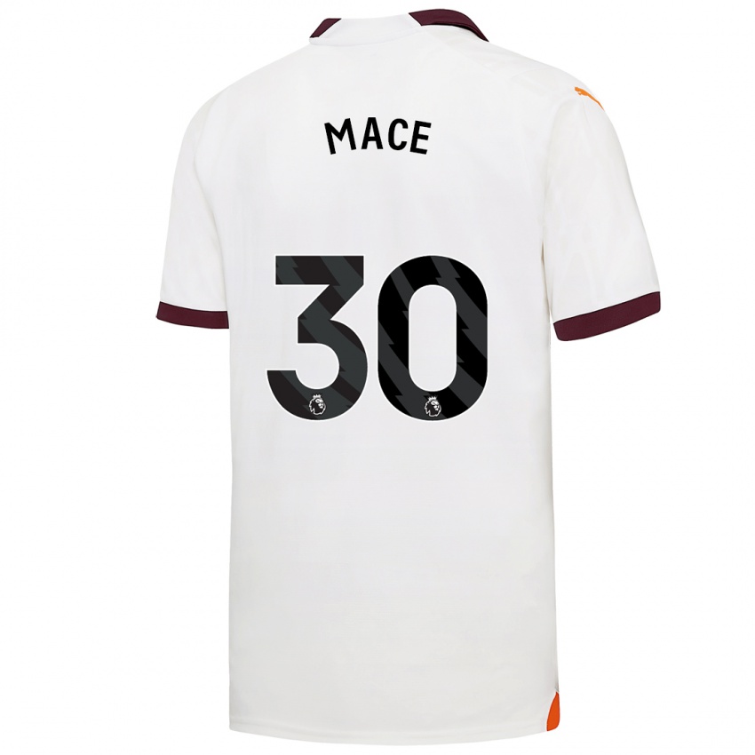 Herren Ruby Mace #30 Weiß Auswärtstrikot Trikot 2023/24 T-Shirt