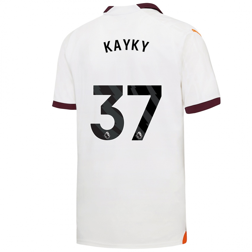 Herren Kayky #37 Weiß Auswärtstrikot Trikot 2023/24 T-Shirt