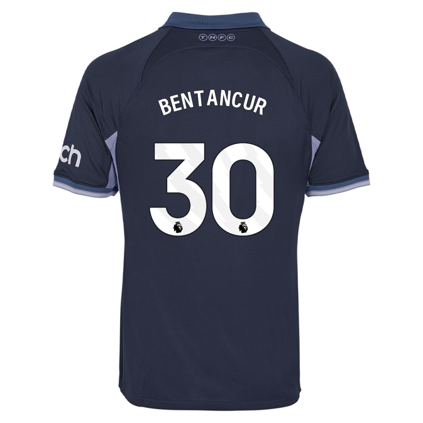 Herren Rodrigo Bentancur #30 Dunkelblau Auswärtstrikot Trikot 2023/24 T-Shirt