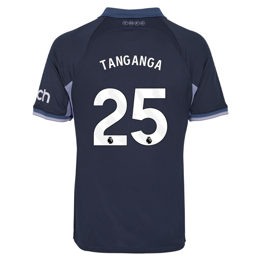 Herren Japhet Tanganga #25 Dunkelblau Auswärtstrikot Trikot 2023/24 T-Shirt