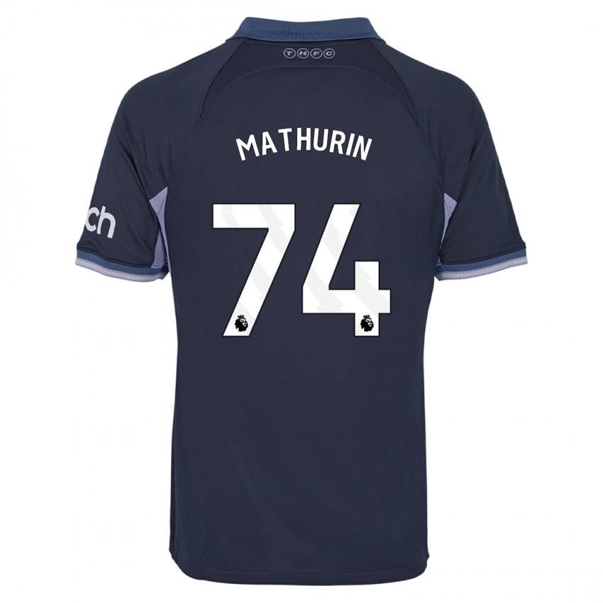 Herren Roshaun Mathurin #74 Dunkelblau Auswärtstrikot Trikot 2023/24 T-Shirt