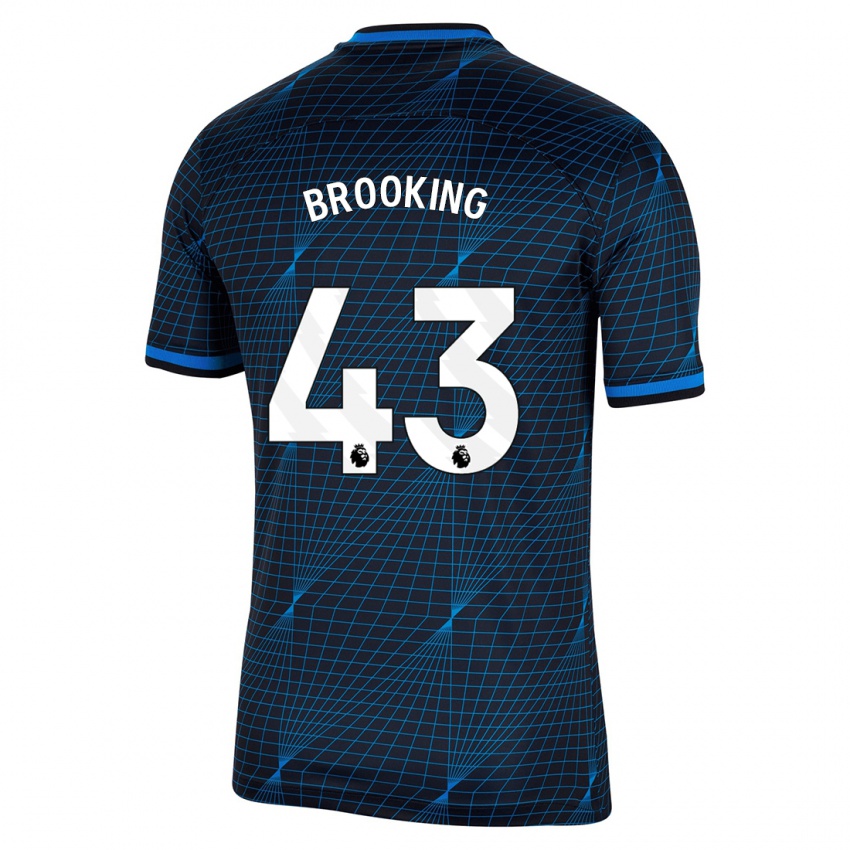Herren Josh Brooking #43 Dunkelblau Auswärtstrikot Trikot 2023/24 T-Shirt