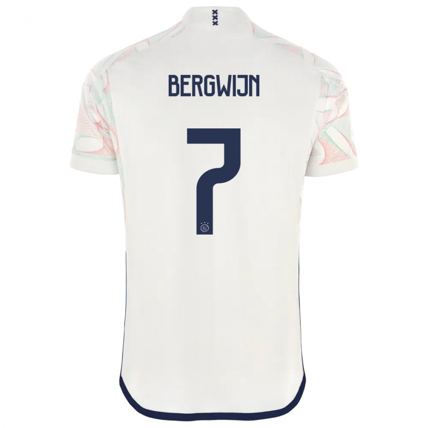Herren Steven Bergwijn #7 Weiß Auswärtstrikot Trikot 2023/24 T-Shirt