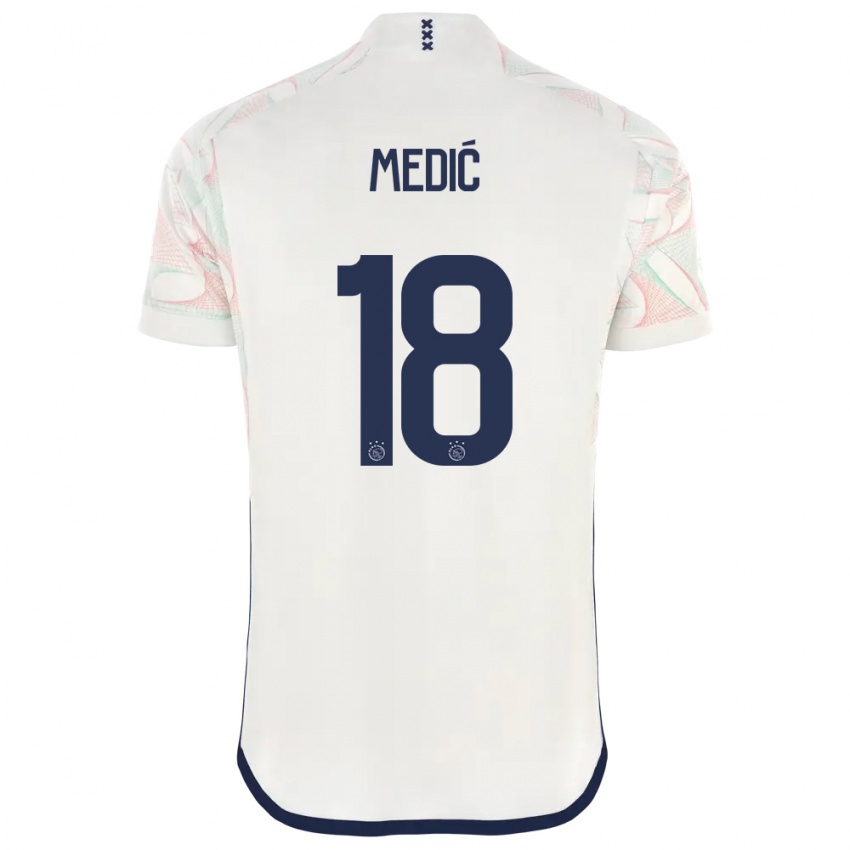 Herren Jakov Medic #18 Weiß Auswärtstrikot Trikot 2023/24 T-Shirt