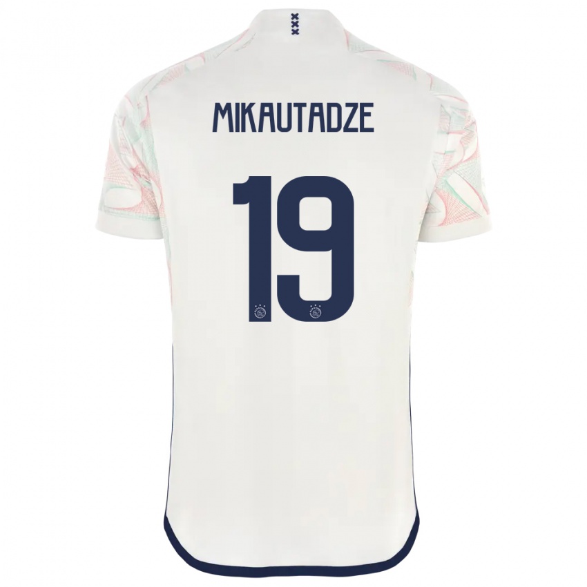 Herren Georges Mikautadze #19 Weiß Auswärtstrikot Trikot 2023/24 T-Shirt