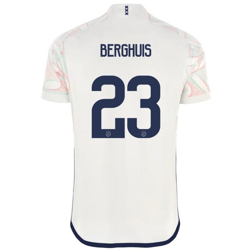 Herren Steven Berghuis #23 Weiß Auswärtstrikot Trikot 2023/24 T-Shirt