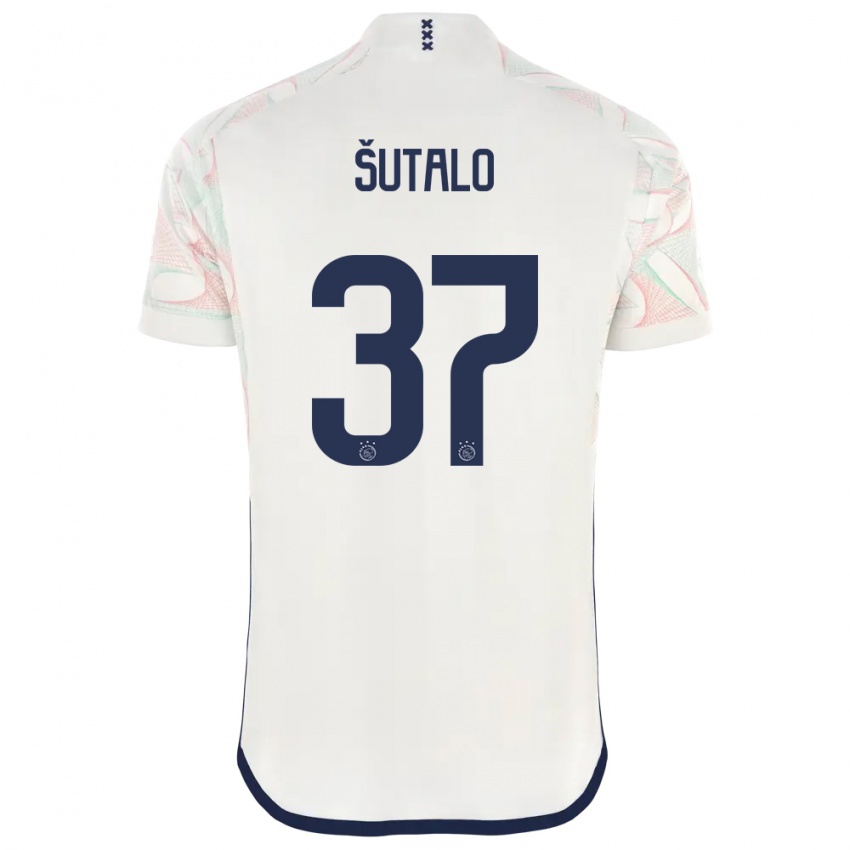 Herren Josip Sutalo #37 Weiß Auswärtstrikot Trikot 2023/24 T-Shirt
