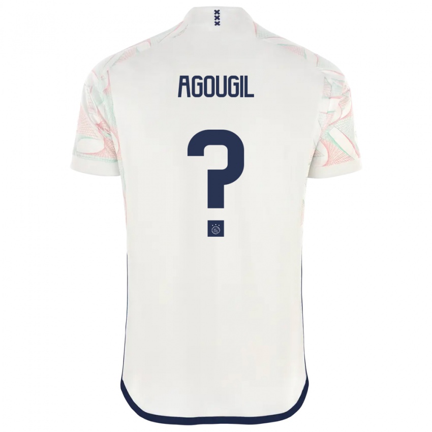 Herren Oualid Agougil #0 Weiß Auswärtstrikot Trikot 2023/24 T-Shirt