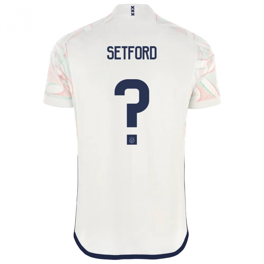 Herren Tommy Setford #0 Weiß Auswärtstrikot Trikot 2023/24 T-Shirt