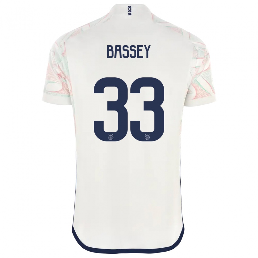 Herren Calvin Bassey #33 Weiß Auswärtstrikot Trikot 2023/24 T-Shirt
