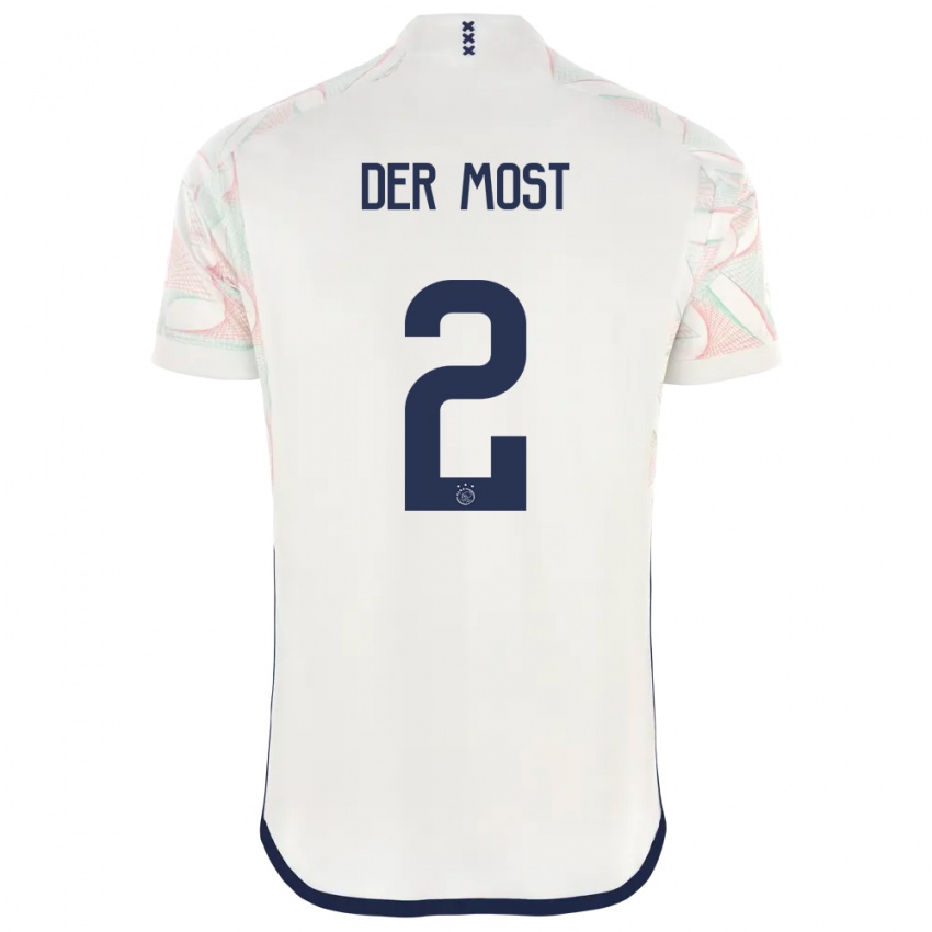 Herren Liza Van Der Most #2 Weiß Auswärtstrikot Trikot 2023/24 T-Shirt