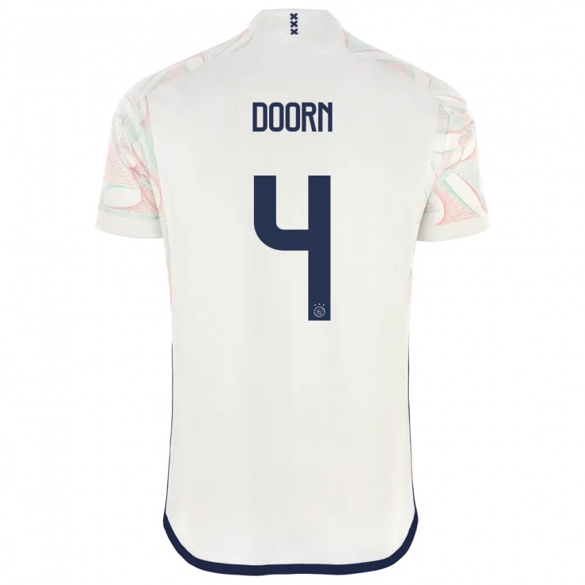 Herren Lisa Doorn #4 Weiß Auswärtstrikot Trikot 2023/24 T-Shirt