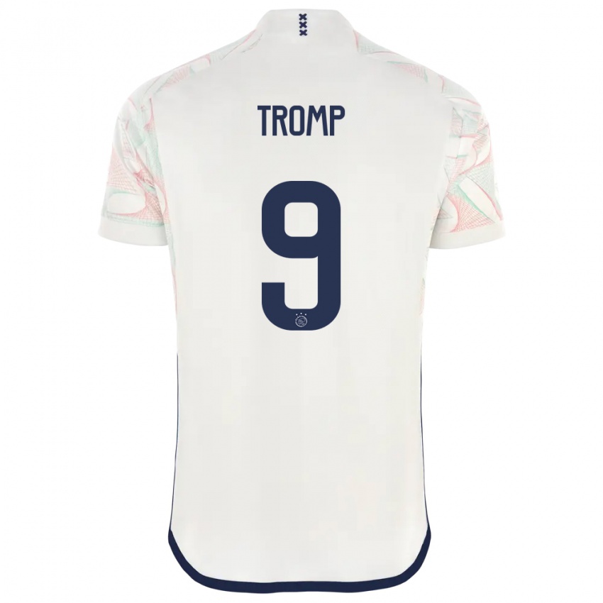 Herren Nikita Tromp #9 Weiß Auswärtstrikot Trikot 2023/24 T-Shirt
