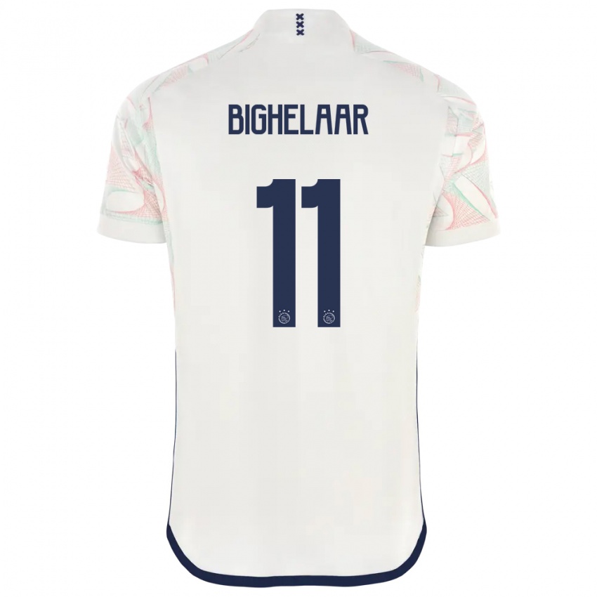 Herren Marjolijn Van Den Bighelaar #11 Weiß Auswärtstrikot Trikot 2023/24 T-Shirt