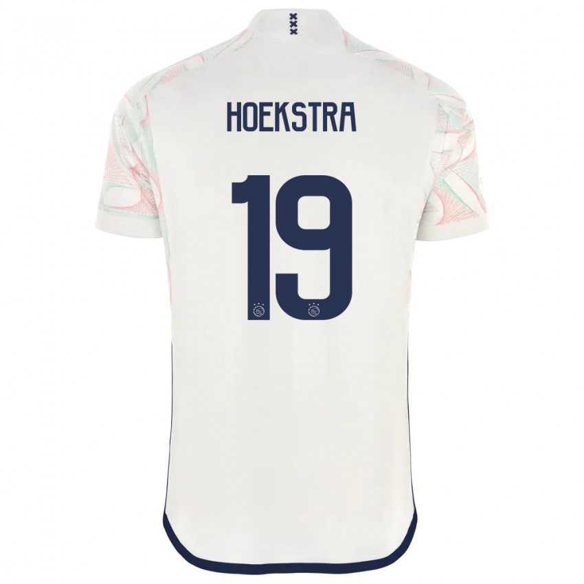 Herren Tiny Hoekstra #19 Weiß Auswärtstrikot Trikot 2023/24 T-Shirt