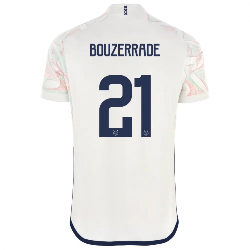 Herren Zaina Bouzerrade #21 Weiß Auswärtstrikot Trikot 2023/24 T-Shirt
