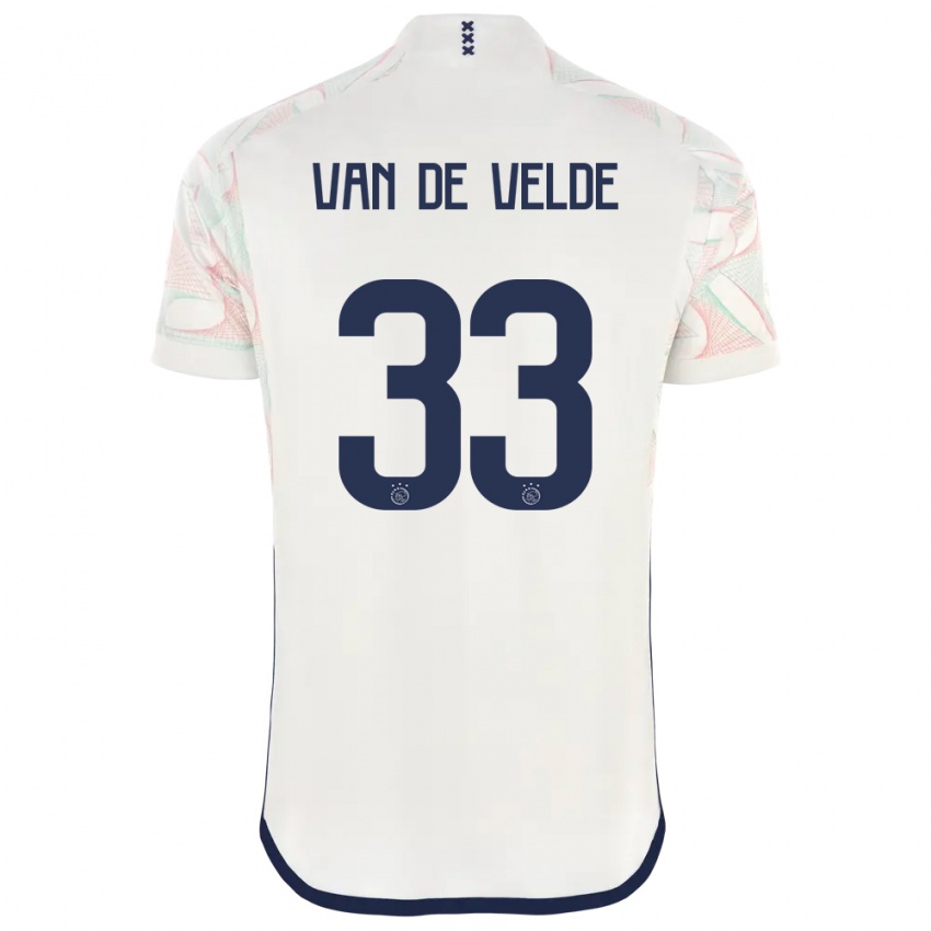 Herren Jonna Van De Velde #33 Weiß Auswärtstrikot Trikot 2023/24 T-Shirt