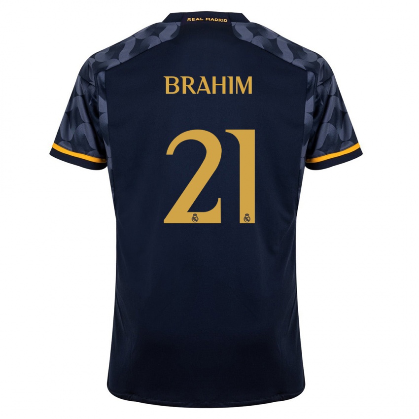 Herren Brahim Diaz #21 Dunkelblau Auswärtstrikot Trikot 2023/24 T-Shirt