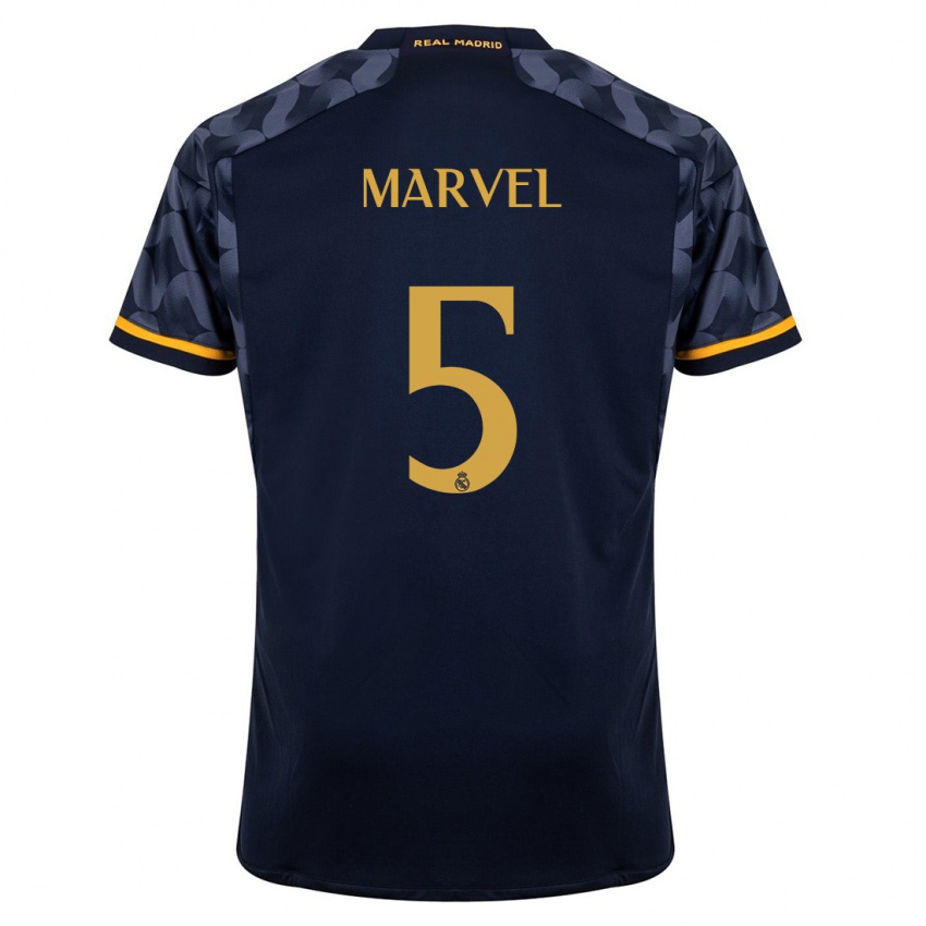 Herren Marvel #5 Dunkelblau Auswärtstrikot Trikot 2023/24 T-Shirt