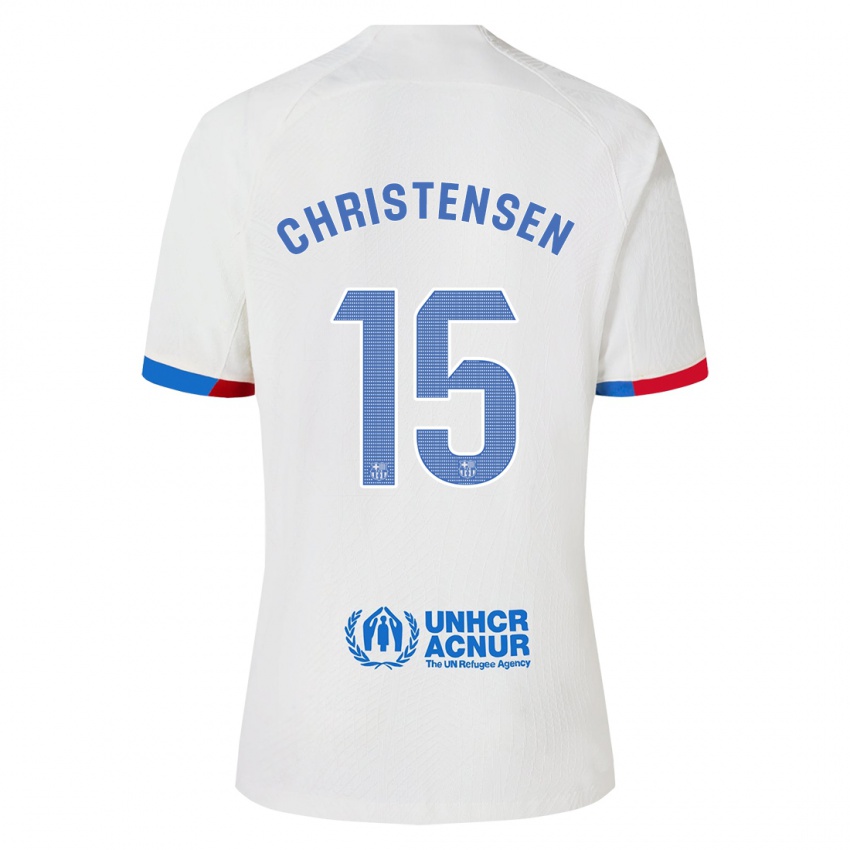 Herren Andreas Christensen #15 Weiß Auswärtstrikot Trikot 2023/24 T-Shirt