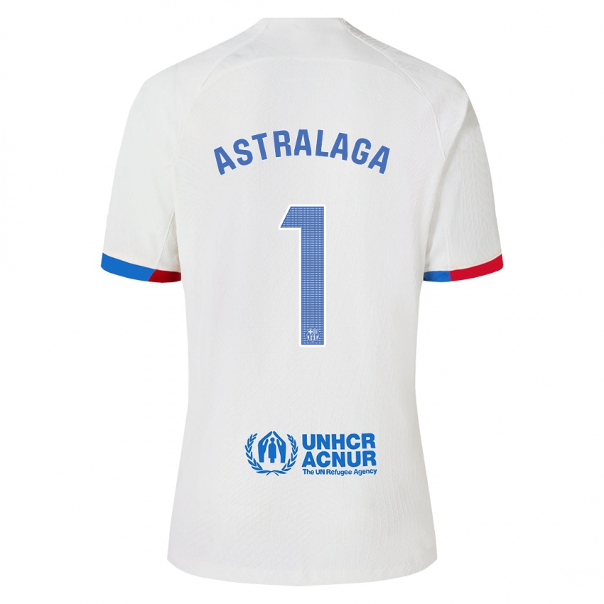 Herren Ander Astralaga #1 Weiß Auswärtstrikot Trikot 2023/24 T-Shirt