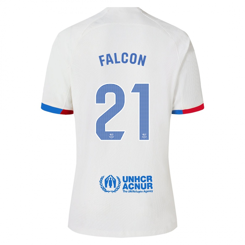 Herren Andrea Falcon #21 Weiß Auswärtstrikot Trikot 2023/24 T-Shirt