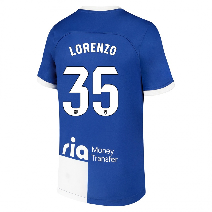 Herren Diego Lorenzo #35 Blau Weiss Auswärtstrikot Trikot 2023/24 T-Shirt
