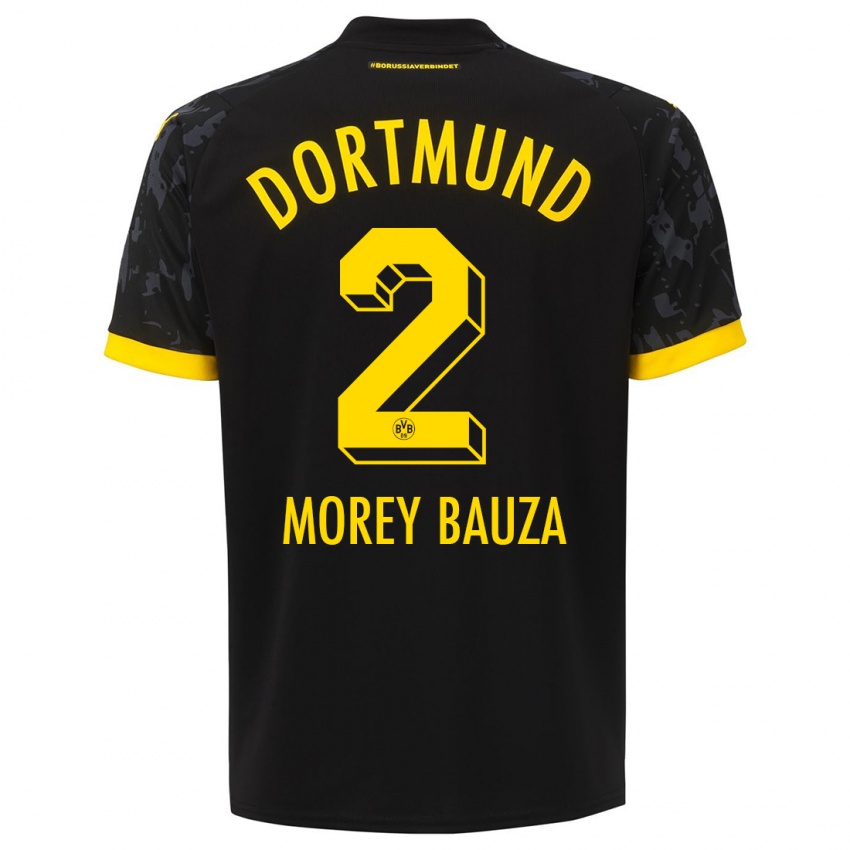 Herren Mateu Morey Bauza #2 Schwarz Auswärtstrikot Trikot 2023/24 T-Shirt