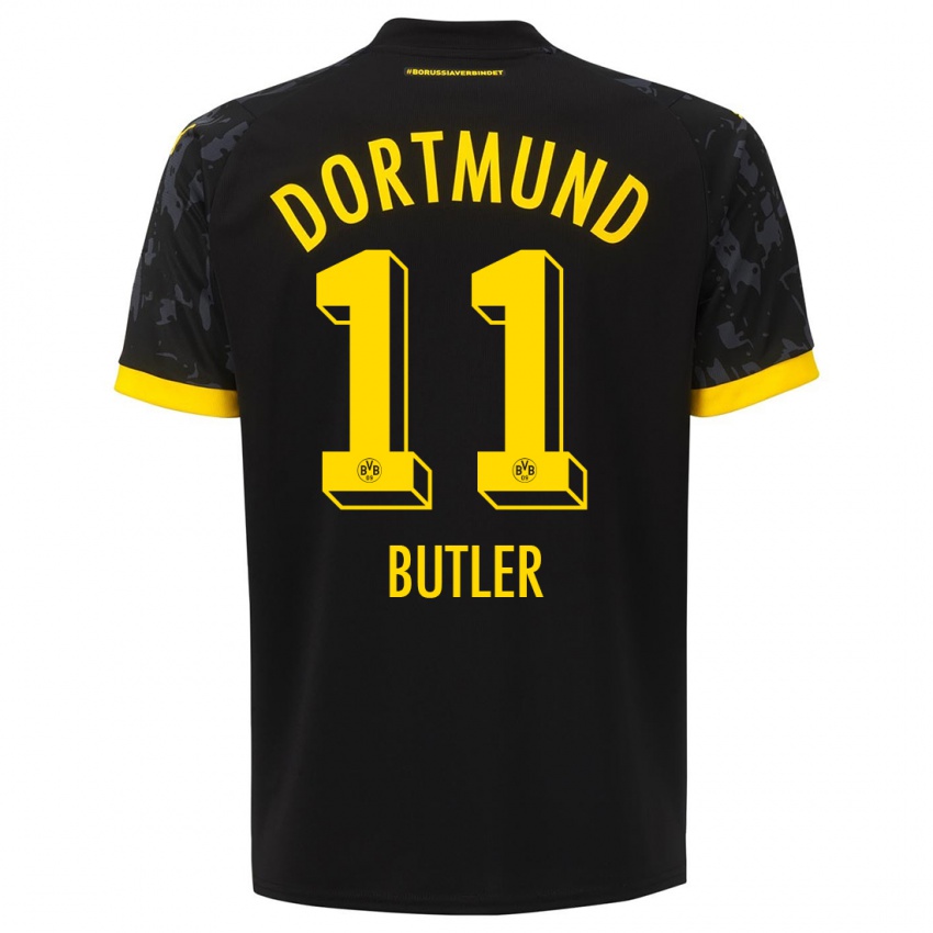 Herren Justin Butler #11 Schwarz Auswärtstrikot Trikot 2023/24 T-Shirt