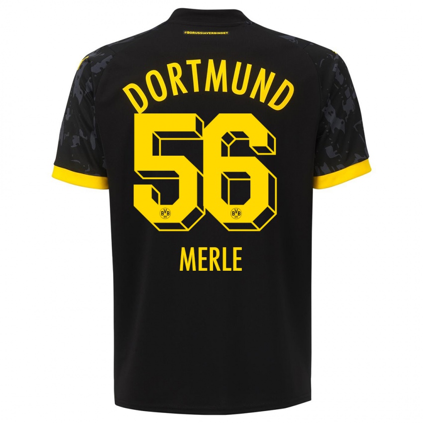 Herren Albers Merle #56 Schwarz Auswärtstrikot Trikot 2023/24 T-Shirt