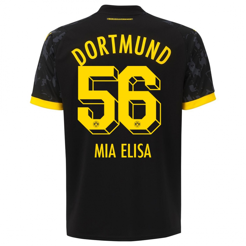 Herren Bomnuter Mia Elisa #56 Schwarz Auswärtstrikot Trikot 2023/24 T-Shirt