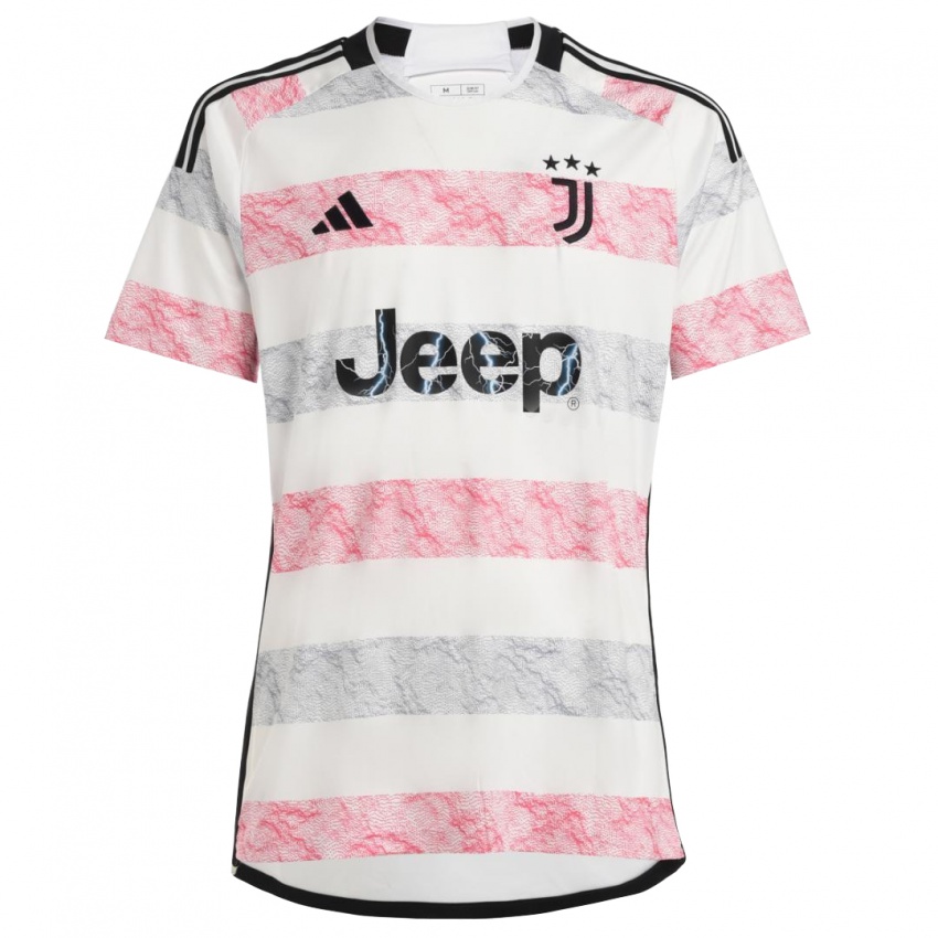 Herren Jacopo Scarpetta #27 Weiß Rosa Auswärtstrikot Trikot 2023/24 T-Shirt