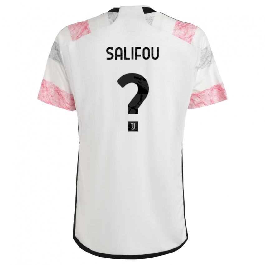 Herren Dikeni Salifou #0 Weiß Rosa Auswärtstrikot Trikot 2023/24 T-Shirt