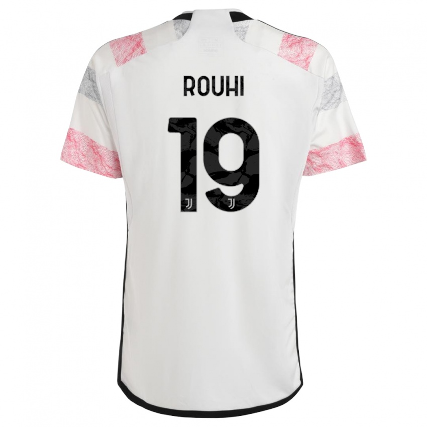 Herren Jonas Rouhi #19 Weiß Rosa Auswärtstrikot Trikot 2023/24 T-Shirt