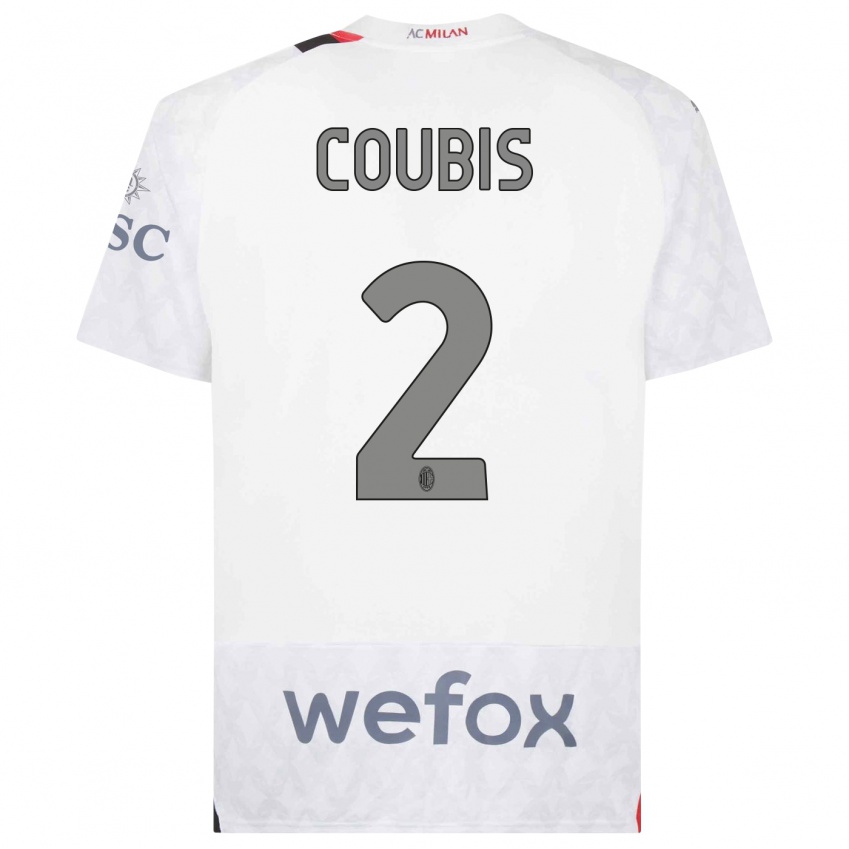 Herren Andrei Coubis #2 Weiß Auswärtstrikot Trikot 2023/24 T-Shirt