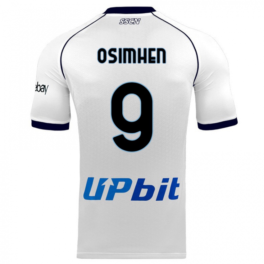 Herren Victor Osimhen #9 Weiß Auswärtstrikot Trikot 2023/24 T-Shirt