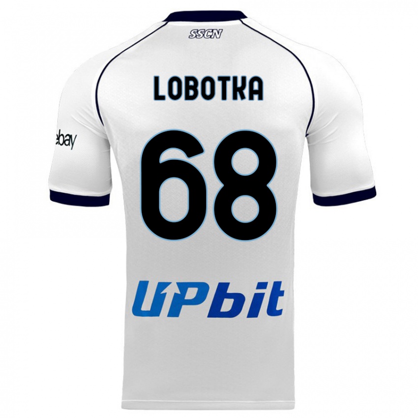 Herren Stanislav Lobotka #68 Weiß Auswärtstrikot Trikot 2023/24 T-Shirt