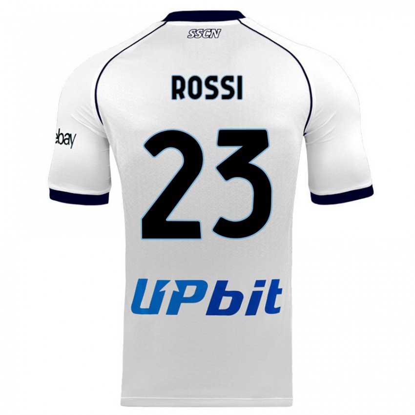Herren Leonardo Rossi #23 Weiß Auswärtstrikot Trikot 2023/24 T-Shirt