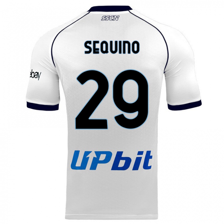 Herren Giovanni Sequino #29 Weiß Auswärtstrikot Trikot 2023/24 T-Shirt