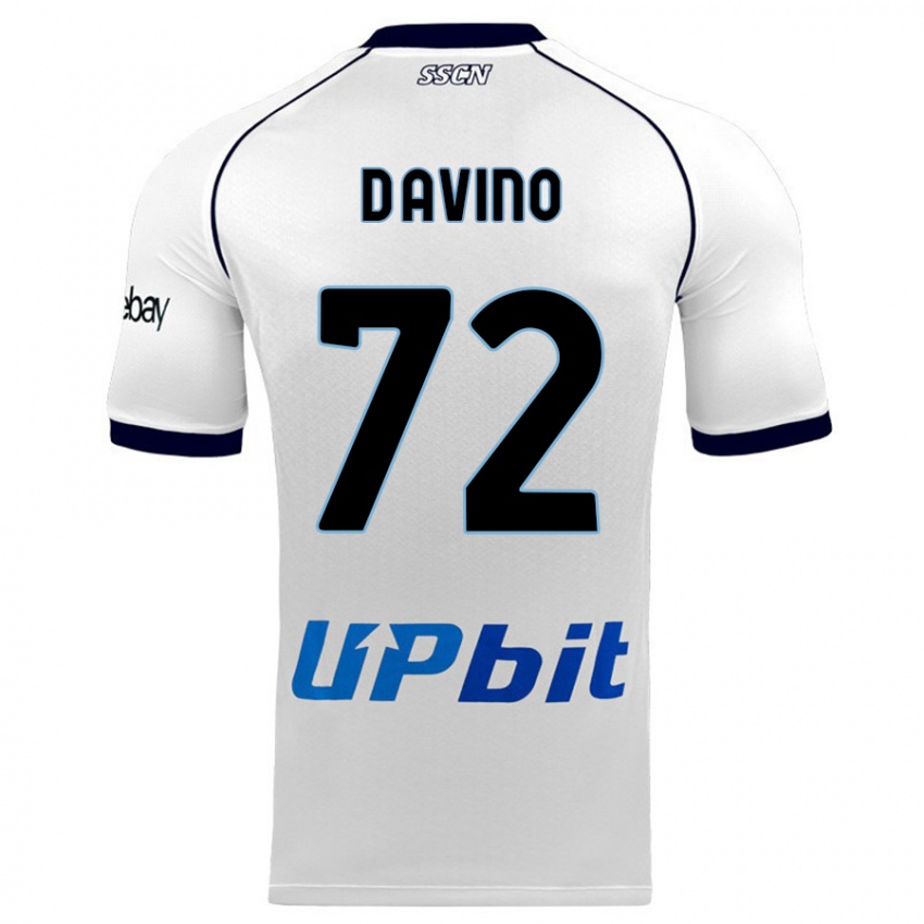 Herren Luigi D'avino #72 Weiß Auswärtstrikot Trikot 2023/24 T-Shirt