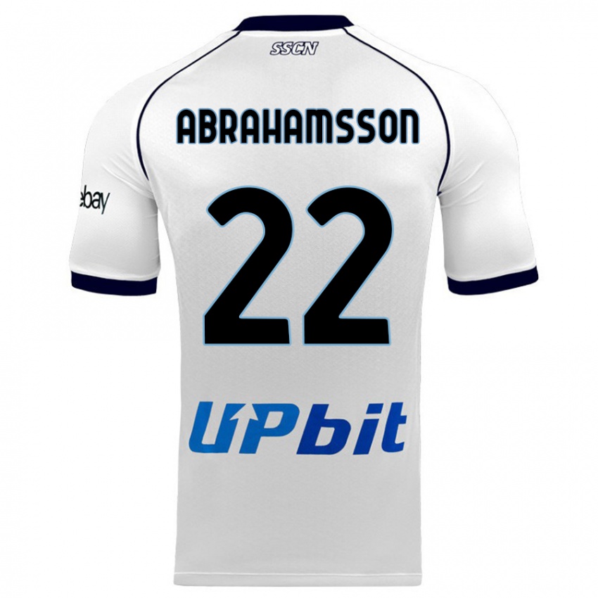 Herren Sejde Abrahamsson #22 Weiß Auswärtstrikot Trikot 2023/24 T-Shirt