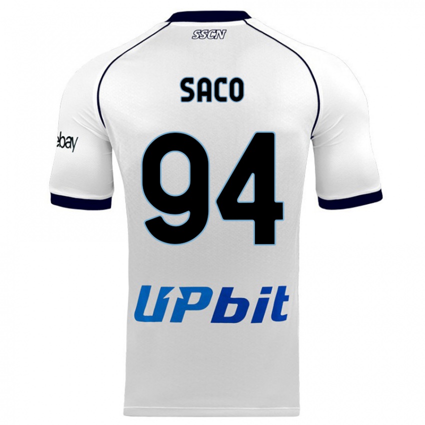 Herren Coli Saco #94 Weiß Auswärtstrikot Trikot 2023/24 T-Shirt