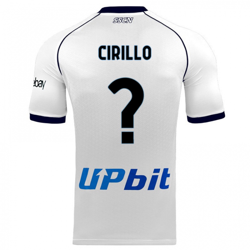 Herren Gioele Cirillo #0 Weiß Auswärtstrikot Trikot 2023/24 T-Shirt