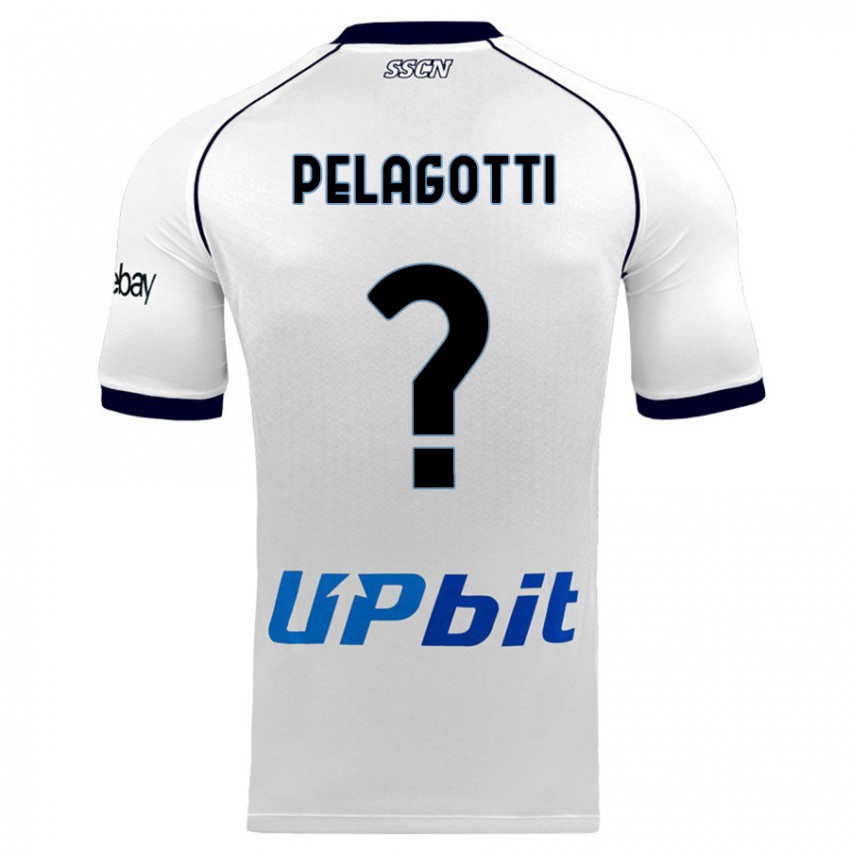 Herren Ludovico Benjamin Pelagotti #0 Weiß Auswärtstrikot Trikot 2023/24 T-Shirt